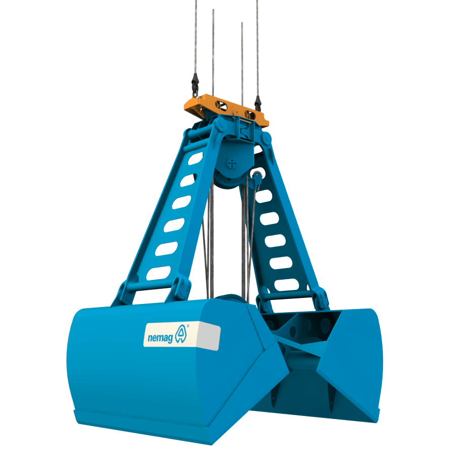 Clamshell grab render