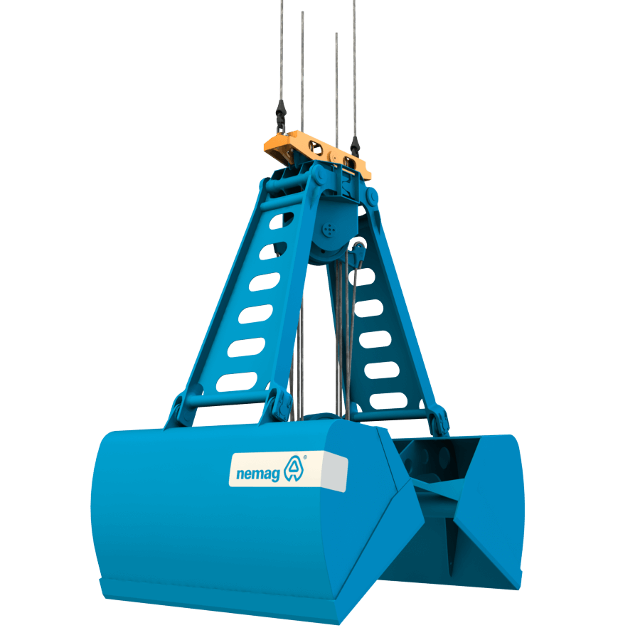 Clamshell grab render