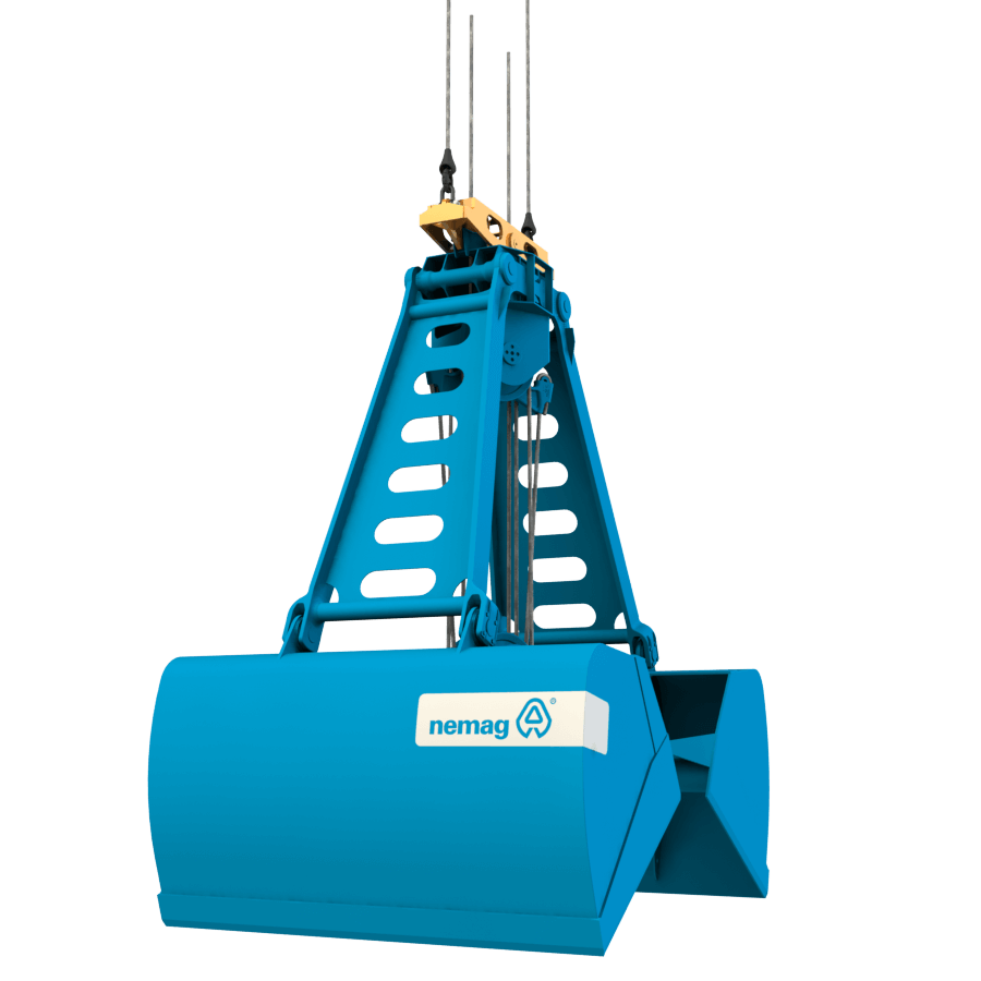 Clamshell grab render