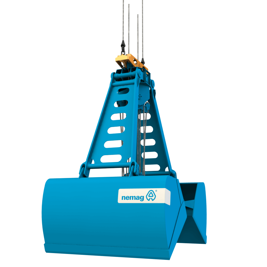 Clamshell grab render